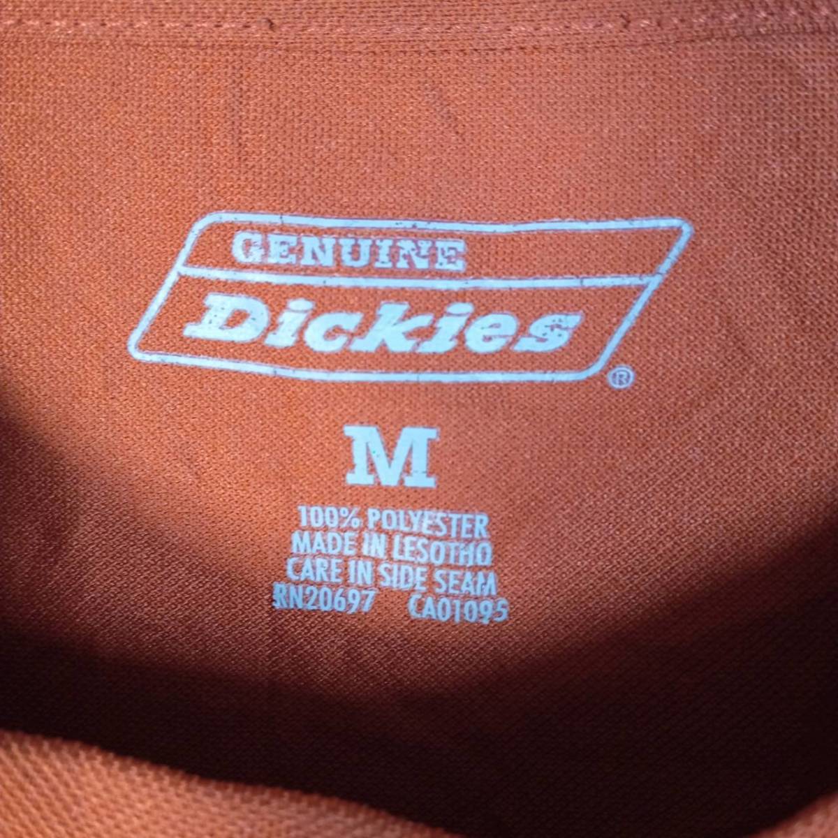 M ディッキーズ DICKIES 薄手 Tシャツ 長袖 オレンジブラウン リユース ultramto_画像3