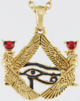 AzureGreen Isis-Framed Eye of Horus