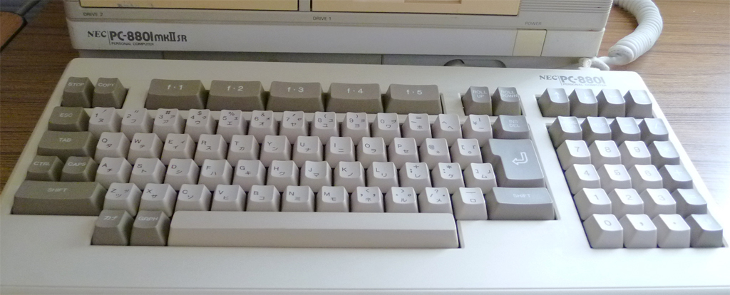 PC-8801mkⅡFR/MR 純正キーボード SR可動作確認品