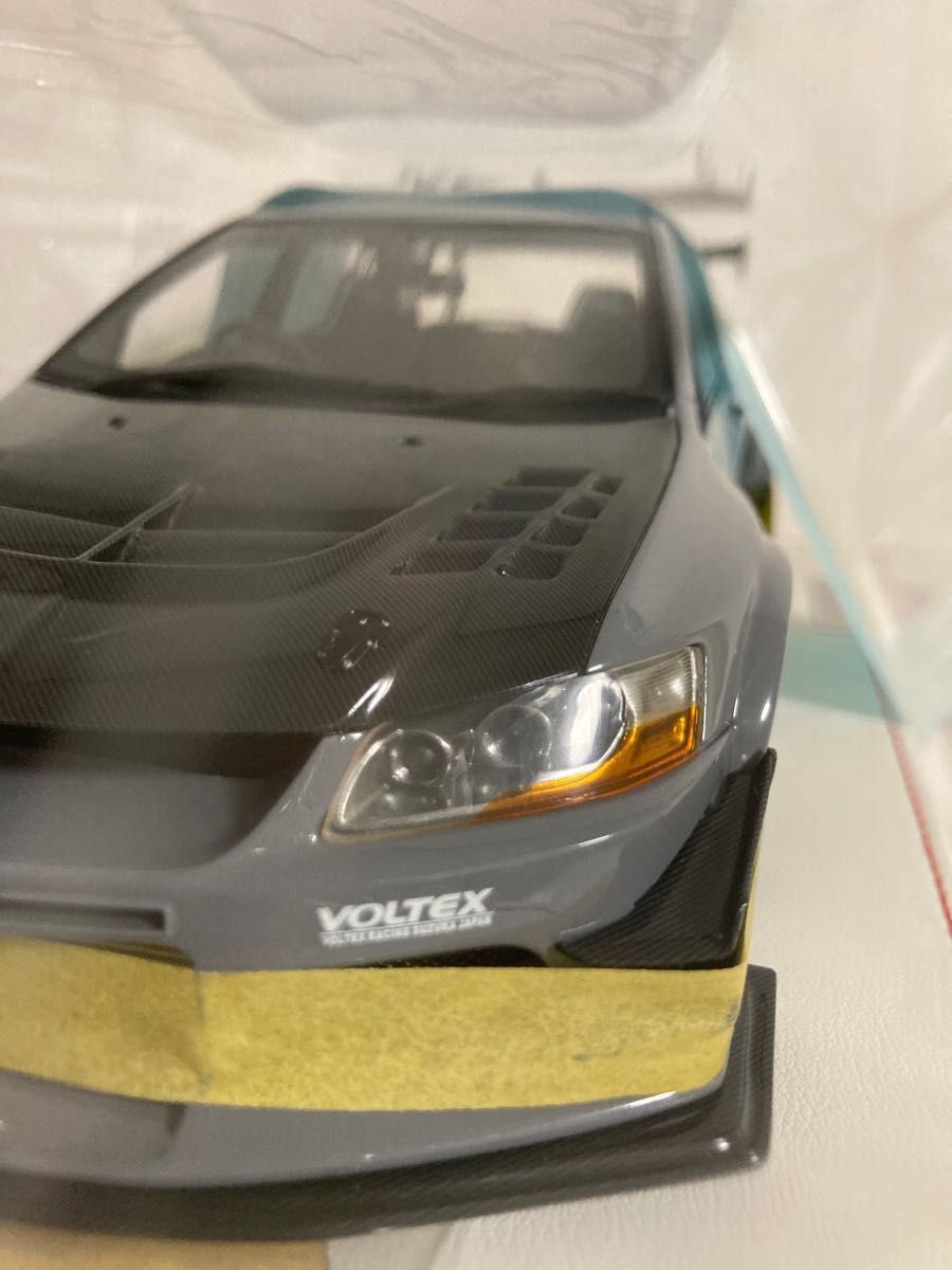 『最終値下げ』絶版！ワンモデル 1/18 ミニカー VOLTEX ボルテックス エボIX Carbon bonnet Ver. 