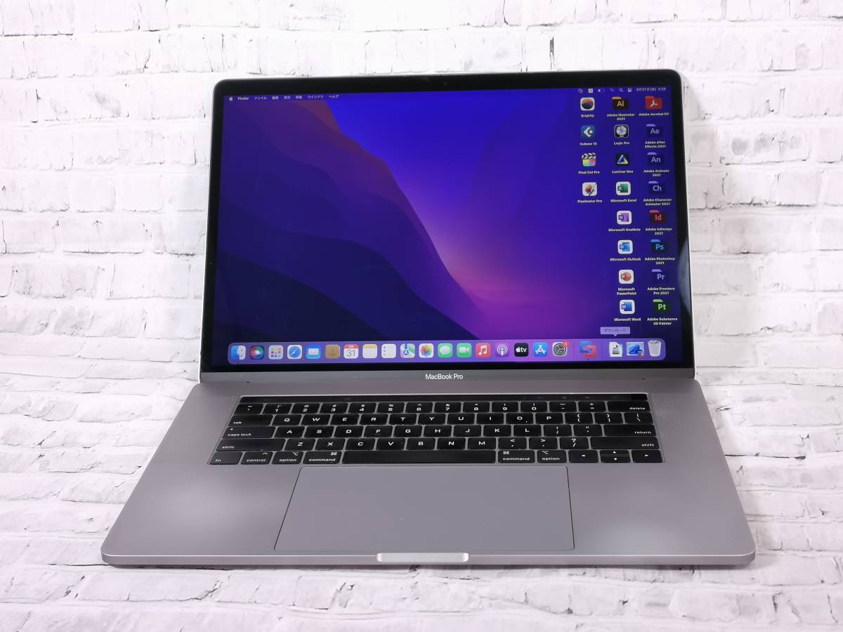MacBook pro 15インチ 2018 SSD512GB-