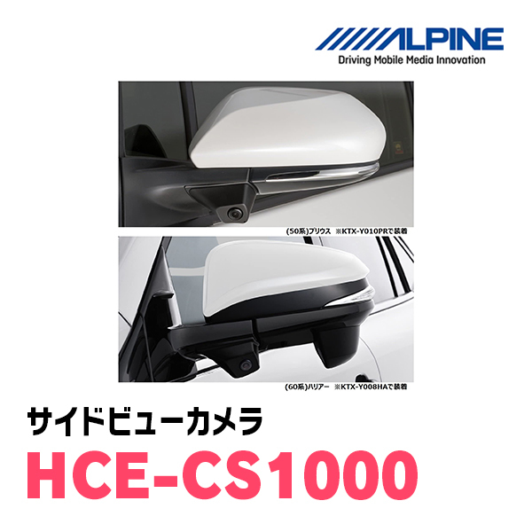 アルパイン / HCE-CS1000　助手席側確認用サイドビューカメラ　ALPINE正規販売店_画像4