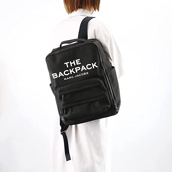  с биркой чёрный Mark Jacobs рюкзак парусина графика Logo рюкзак MARC JACOBS