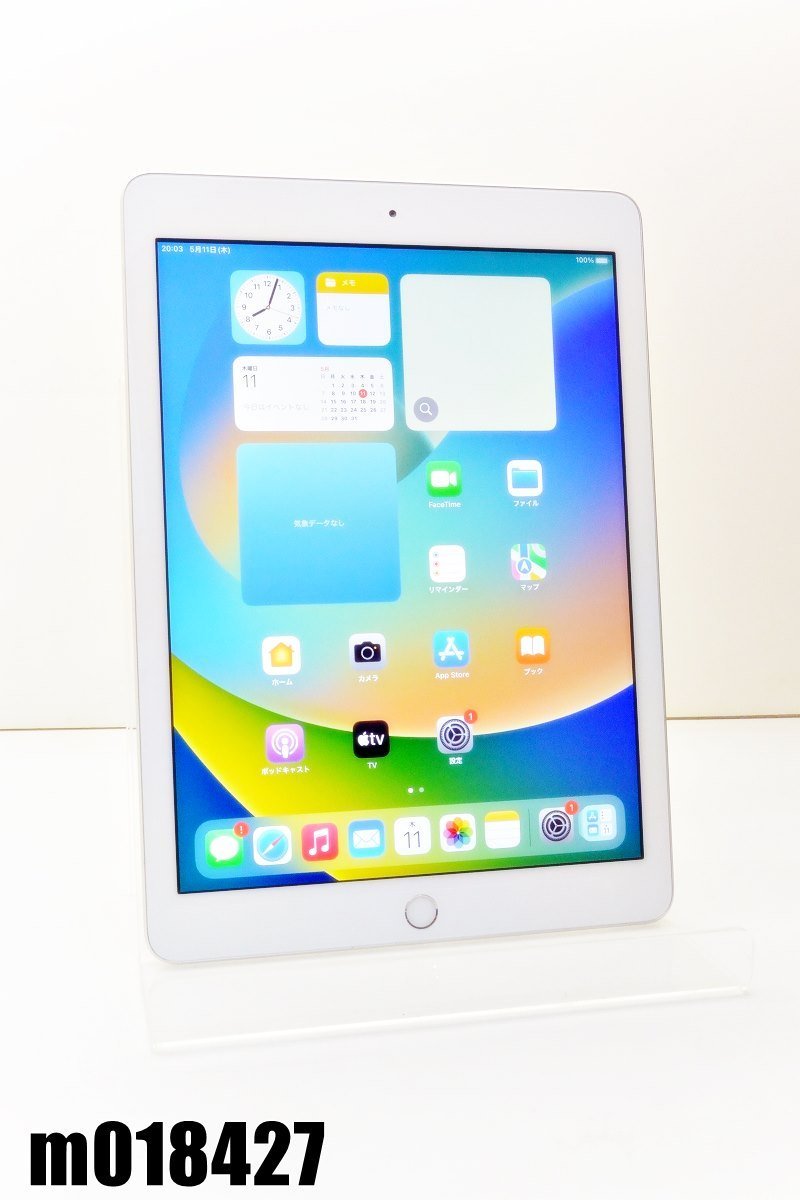 偉大な iPadOS16.3.1 128GB Wi-Fi iPad5 Apple Wi-Fiモデル シルバー