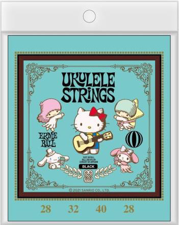 即決◆新品◆送料無料ERNIE BALL EB2326 UKULELE BK SANRIO×1 ブラック・ナイロン ボールエンド ウクレレ弦 サンリオ コラボ /メール便_画像1