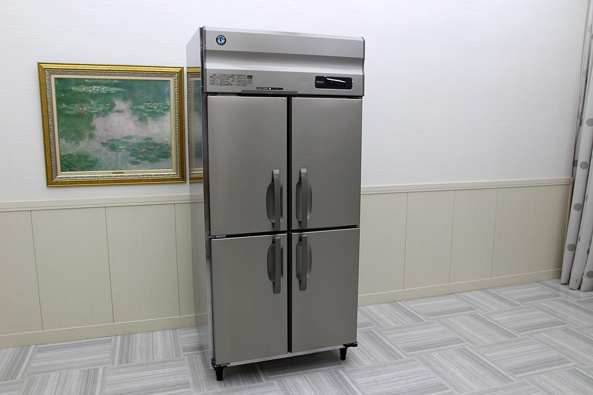使用わずか！22年製 ホシザキ星崎 100V 4面ドア 900×650 オール冷蔵庫 HR-90AT-1-ML ピラーレス 厨房店舗業務用