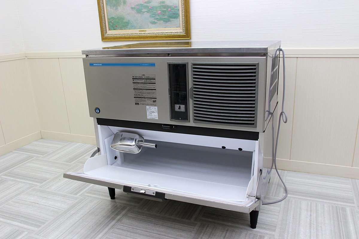 超美品！19年製 ホシザキ星崎 大型 全自動製氷機 IM-230DM-1 厨房店舗業務用 動力 3相200V キューブアイス 230K スタックオンタイプ_画像1