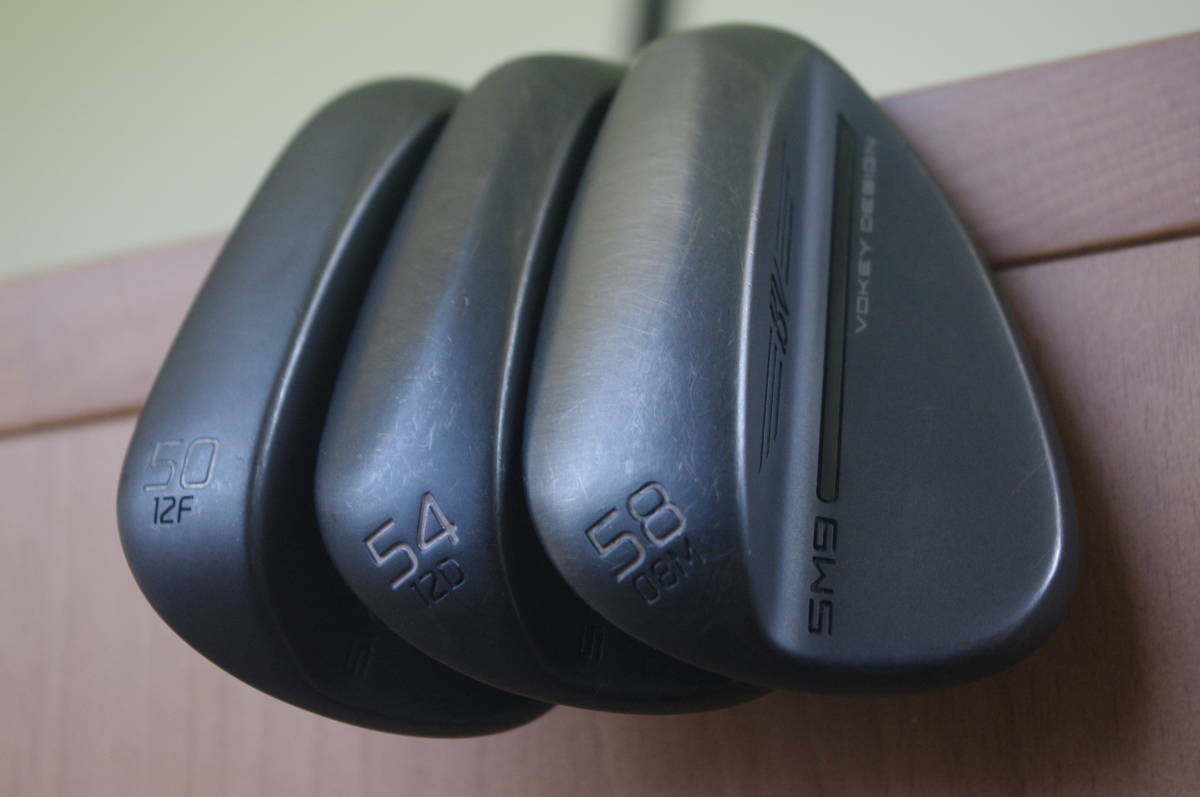 Vokey SM9 Jet Black 50F12 54D12 58M08 DGX100 3本セット ボーケイ