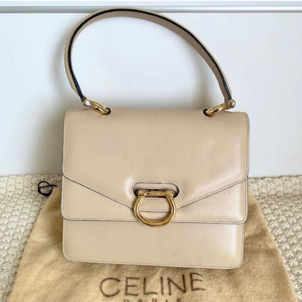 激レア CELINE / セリーヌ ヴィンテージ ガンチーニ ハンドバッグ