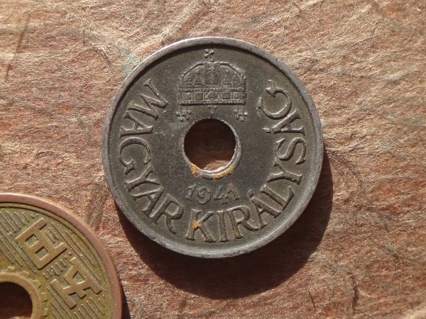 ハンガリー 20 Filler 鉄貨 1941年 KM#520 (21.2mm, 3.6g)の画像2