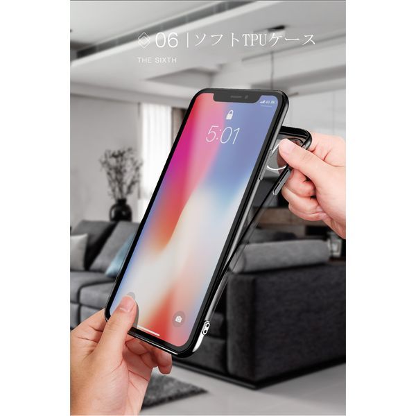 iPhone 11Pro 用 スマホケース 新品 ケース クリア ソフト 耐衝撃 アイフォン 携帯ケース レッド_画像8