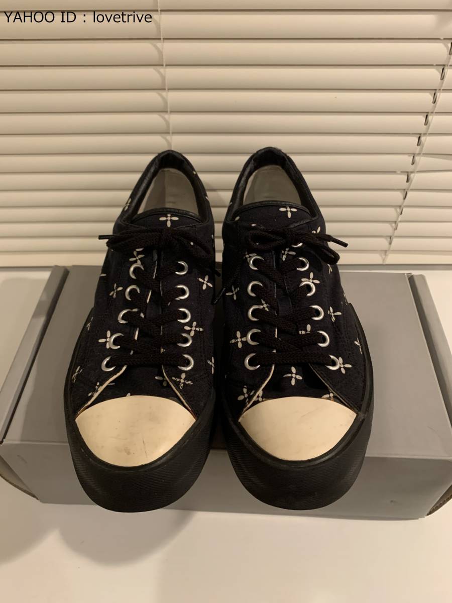 * rare prompt decision Number Nine THE REDISUN period Cross pattern sneakers black size 8 *