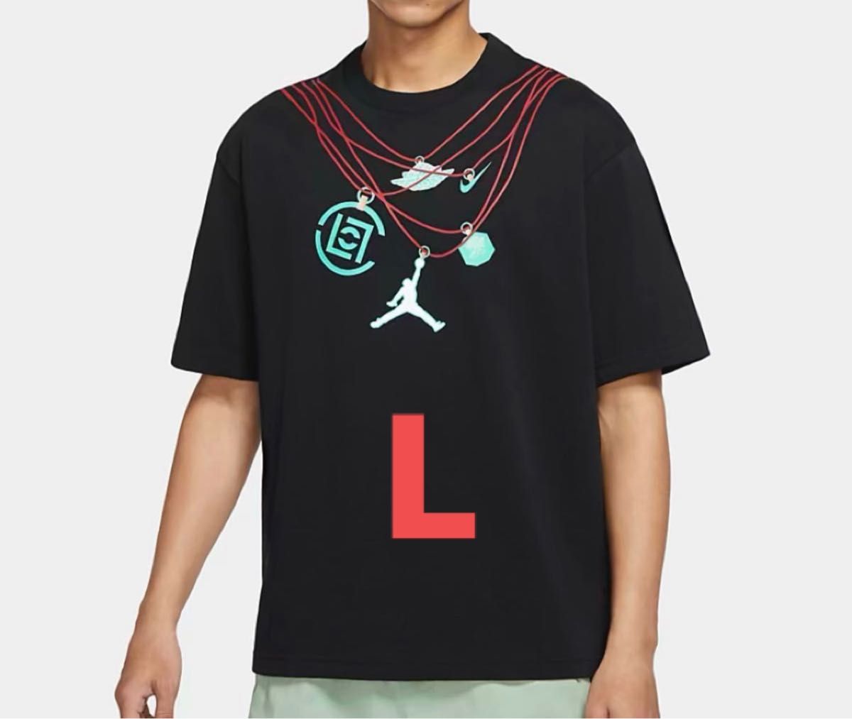 新品　未使用　送料込　Jordan x Clot T-shirt ジョーダン クロット Tシャツ L