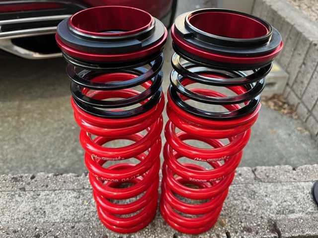  beautiful used!Max Speed ID62 direct to coil springs 200mm8k& Largus helper springs flat board 2 pcs set spring rate 1K