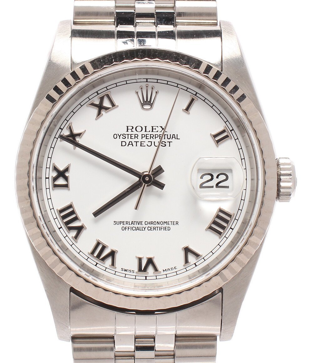 新作人気 自動巻き 16234 デイジャスト オイスターパーペチュアル 腕時計 ロレックス ホワイト [0803] ROLEX メンズ その他