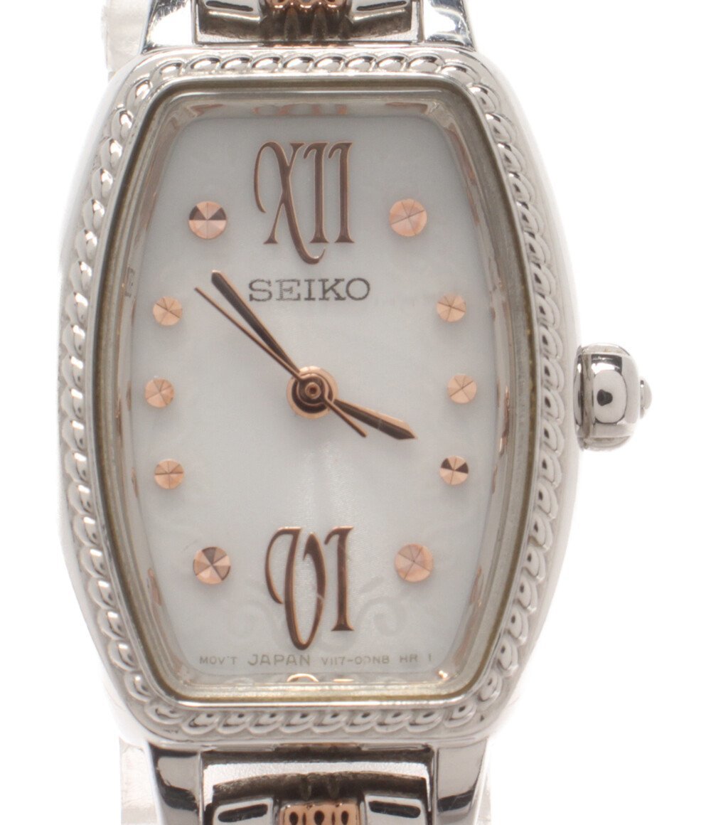  with translation Seiko wristwatch V117-0BV0 solar lady's SEIKO [0502]