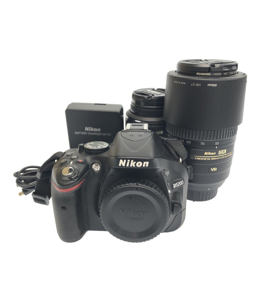 訳あり ニコン デジタル一眼レフカメラ D5200 ダブルズームキット