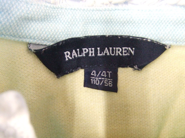 [ выгодная покупка!]*RALPH LAUREN/ Ralph Lauren * для девочки короткий рукав One-piece / красочный /110 размер 