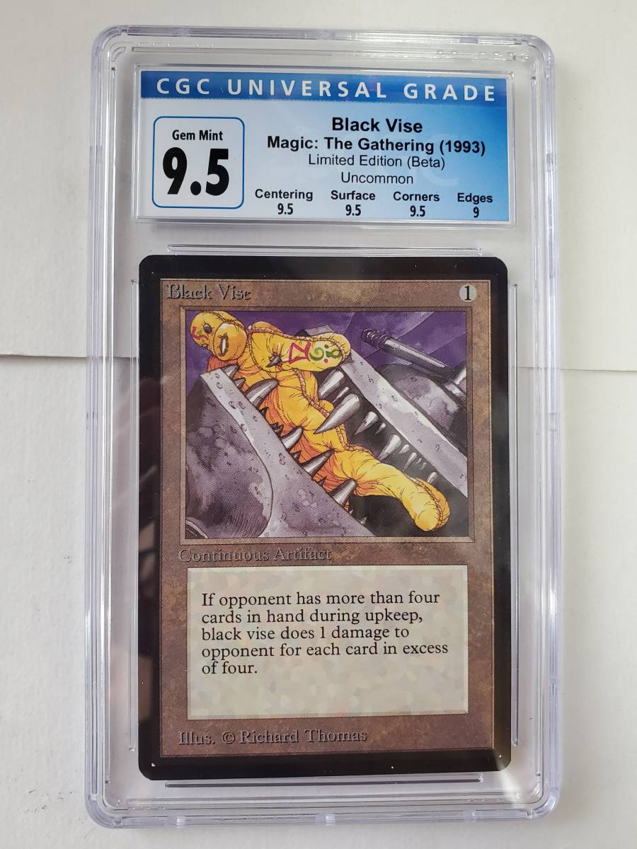 ●MTG● β ベータ 黒の万力 Black Vise(英語 CGC 9.5 GEM MINT)