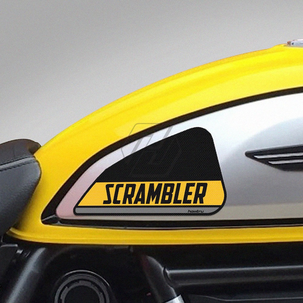 送料無料 Ducati ドゥカティ SCRAMBLER 800 Classic 2015-2016 サイド 燃料タンク パッド 滑り止め 膝グリップ_画像2