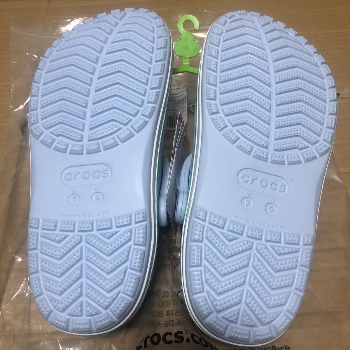 送料無料【25cm】バヤバンド クロッグ クロックス BAYABAND CLOG CROCS カラー: Mineral Blue / Pistachio ミネラルブルー ピスタチオ_画像10