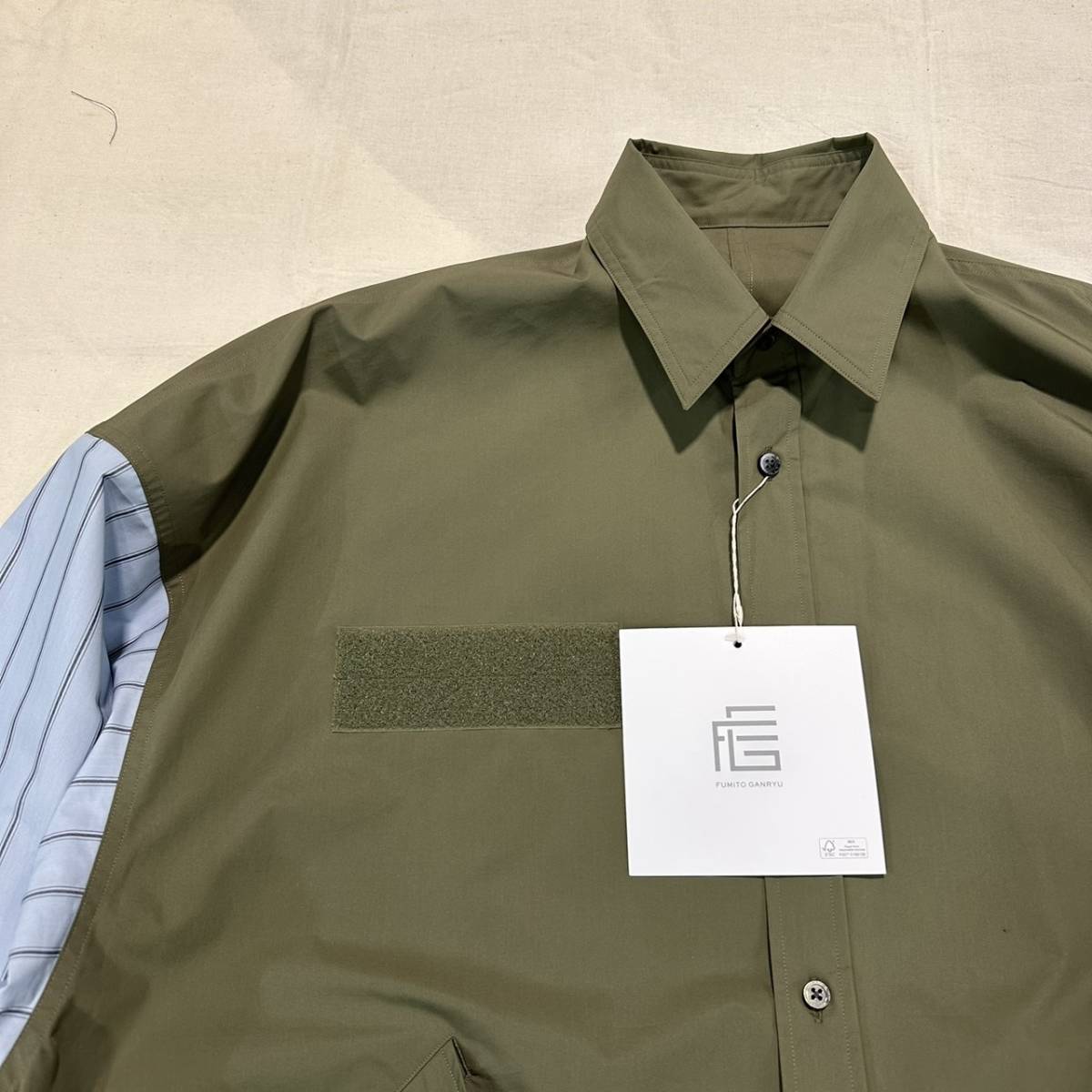 23SS 新品 FUMITO GANRYU フミト ガンリュウ M-51 cleric shirt jacket