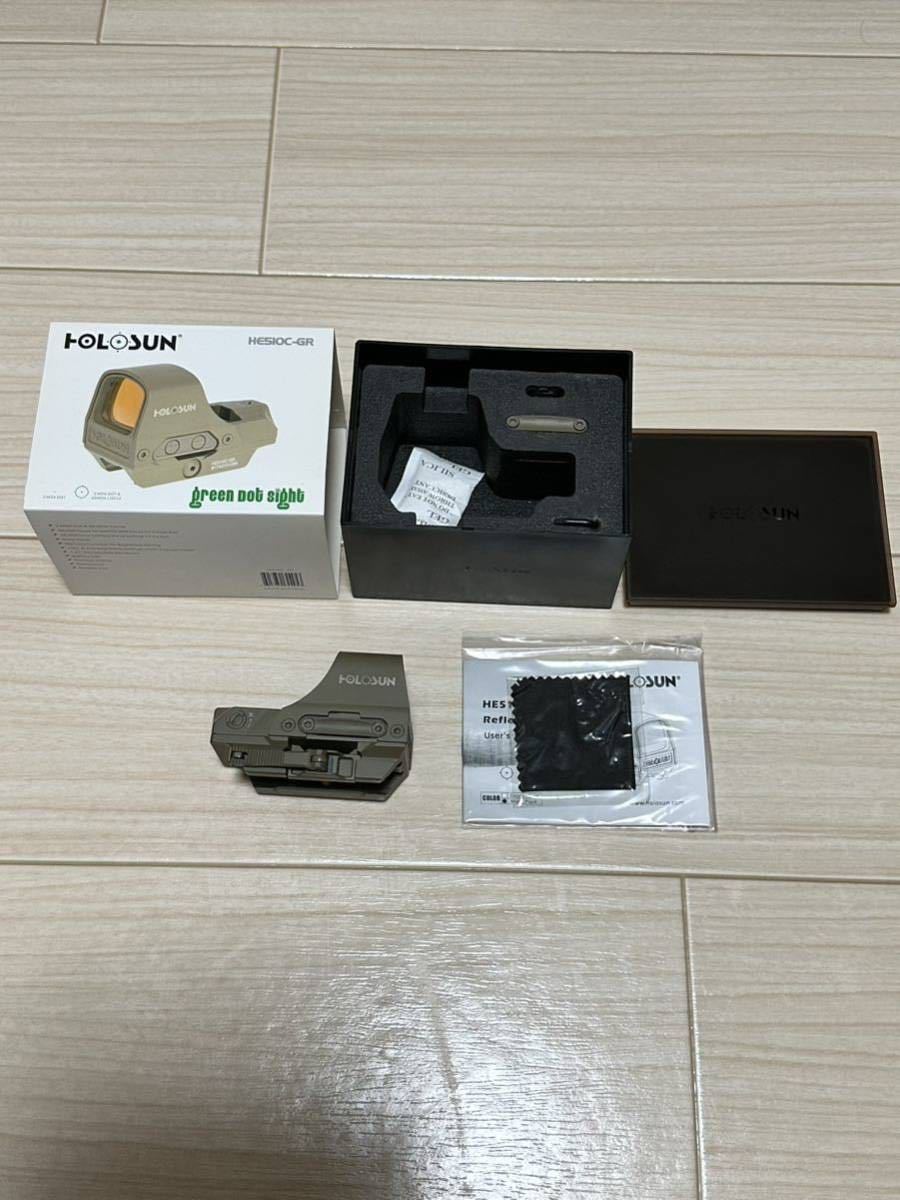 美品】実物 Holosun HE510C-GR グリーンドットサイト FDE 最終値下げ