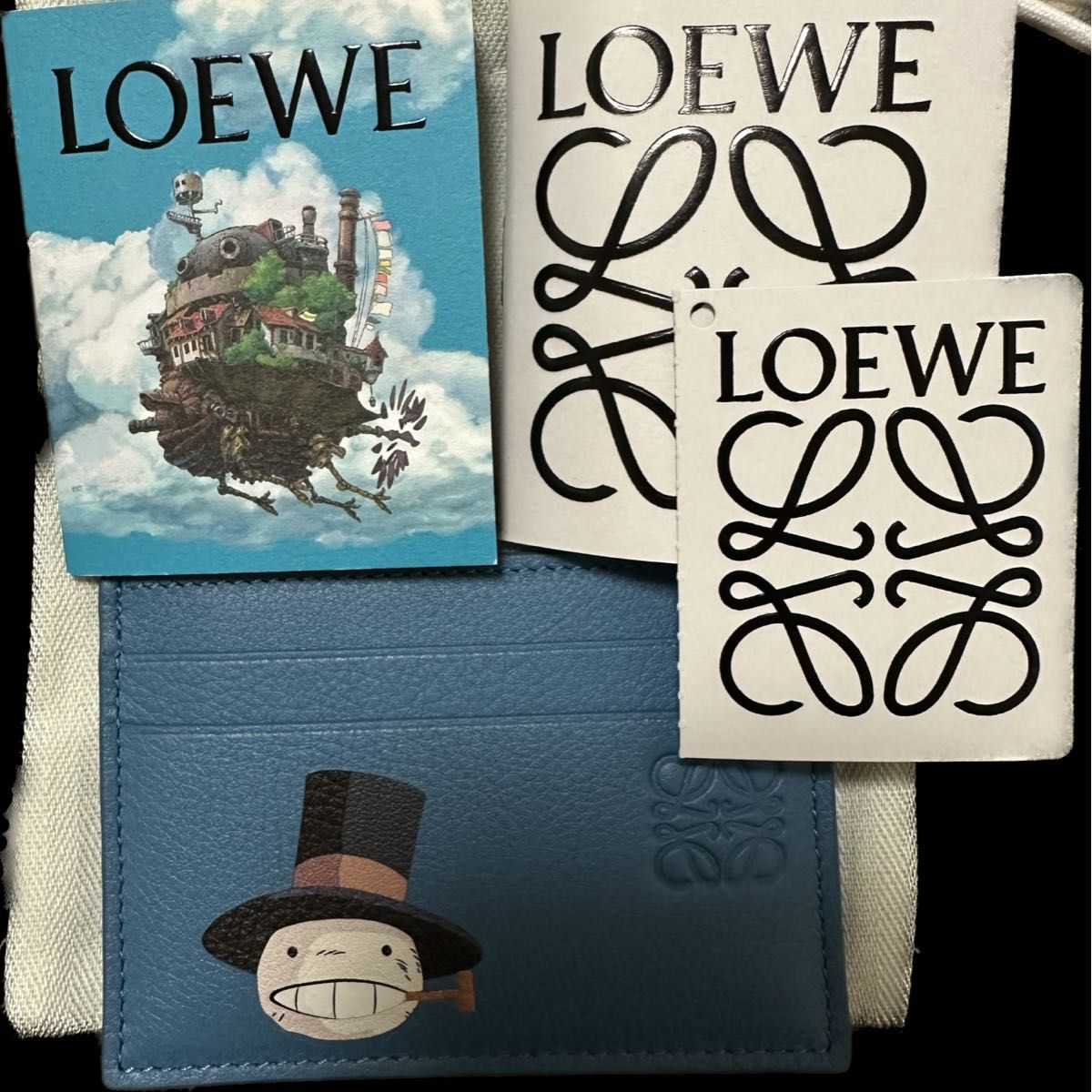 LOEWE ロエベ ハウルの動く城 カブ カードケース ブルー