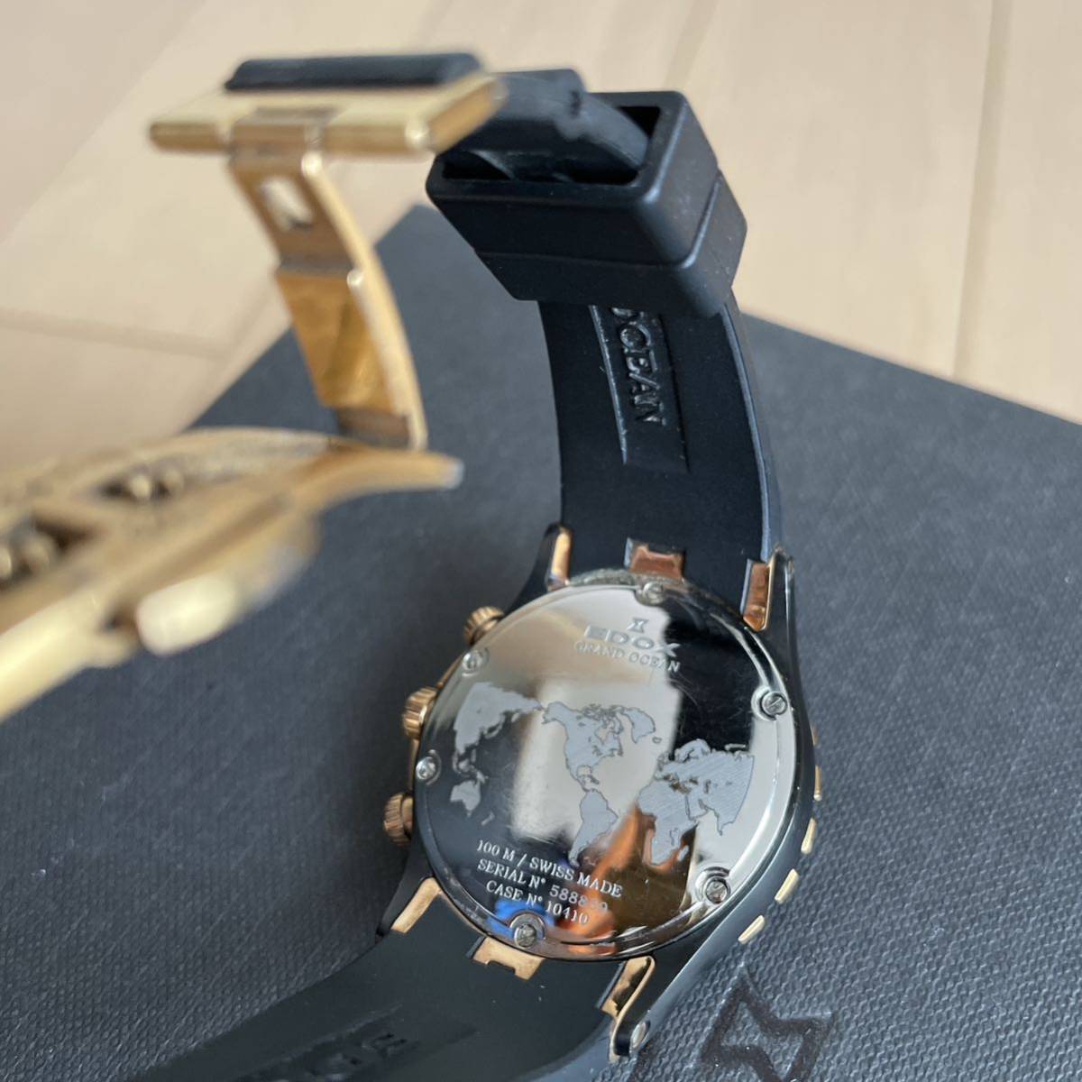 エドックスEdox グランドオーシャン クロノレディ10410-357RN-NIR