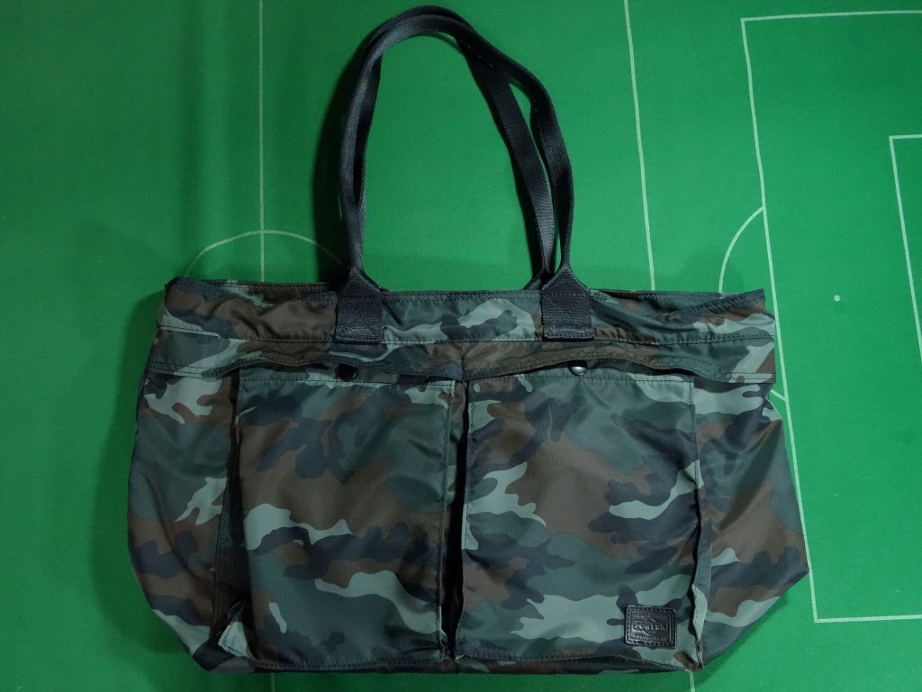 * Porter LOWERCASE Edifice Triple collaboration wood Land duck camouflage tote bag beautiful goods!!!*