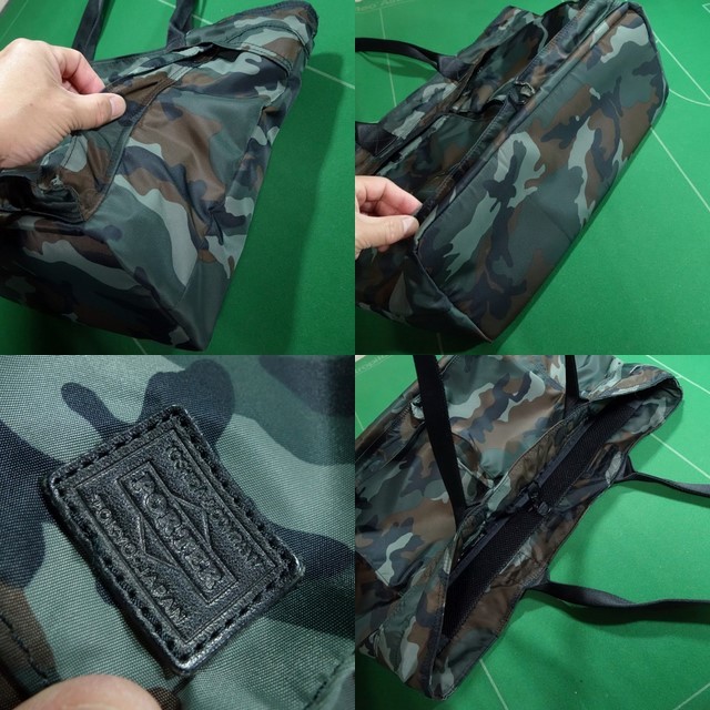 * Porter LOWERCASE Edifice Triple collaboration wood Land duck camouflage tote bag beautiful goods!!!*