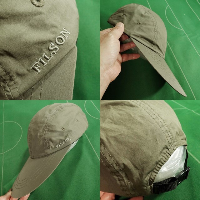 ^FILSON cotton 100% super length .. Duck Bill cap feather Cross khaki free size beautiful goods!!!^