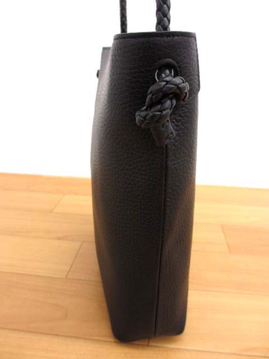 美品 ヒロフ HIROFU チェスタ レザーショルダーバッグ S