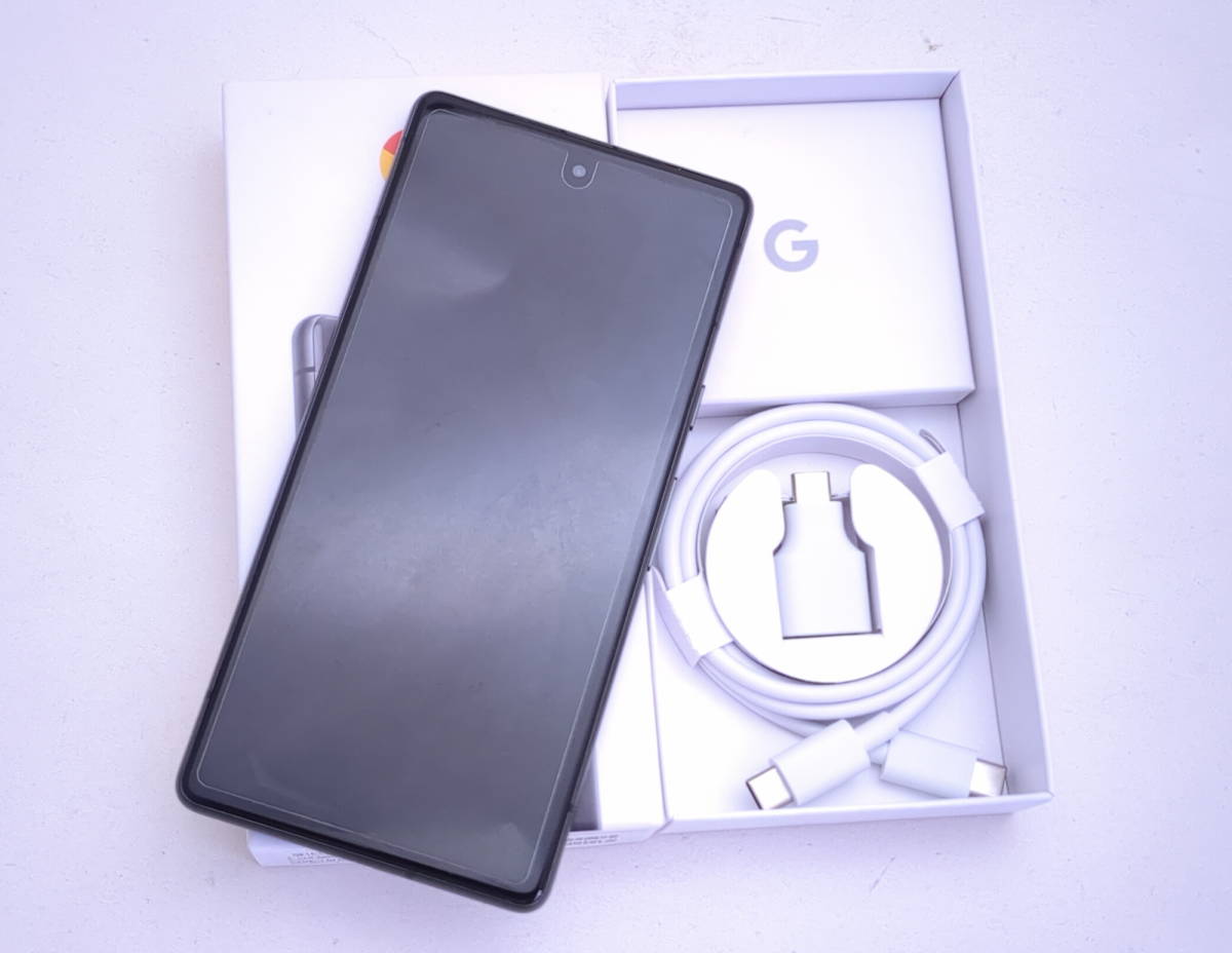 Google Pixel 7a チャコール 128GB SIMフリー ◯判定 新品同様 ガラス