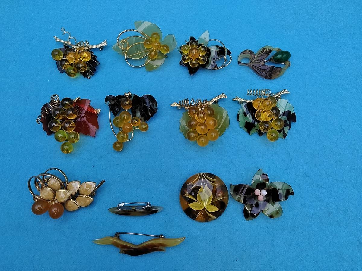 A-7☆中古品 鼈甲張 ブローチ まとめて 大量☆ | clinicaversalles.com.pe