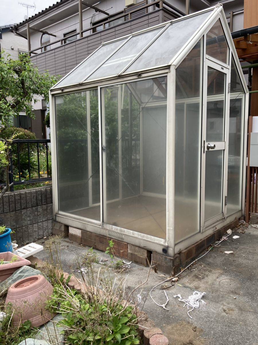引き取り限定 アルミ製 ガラス温室 現状品 | ajyall.com
