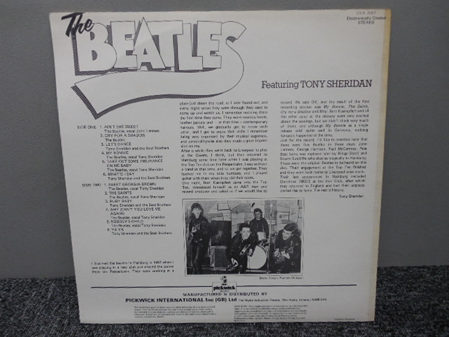 THE BEATLES・ザ・ビートルズ / Featuring Tony Sheridan (UK盤) 　 　 LP盤・CNA 2007_画像4