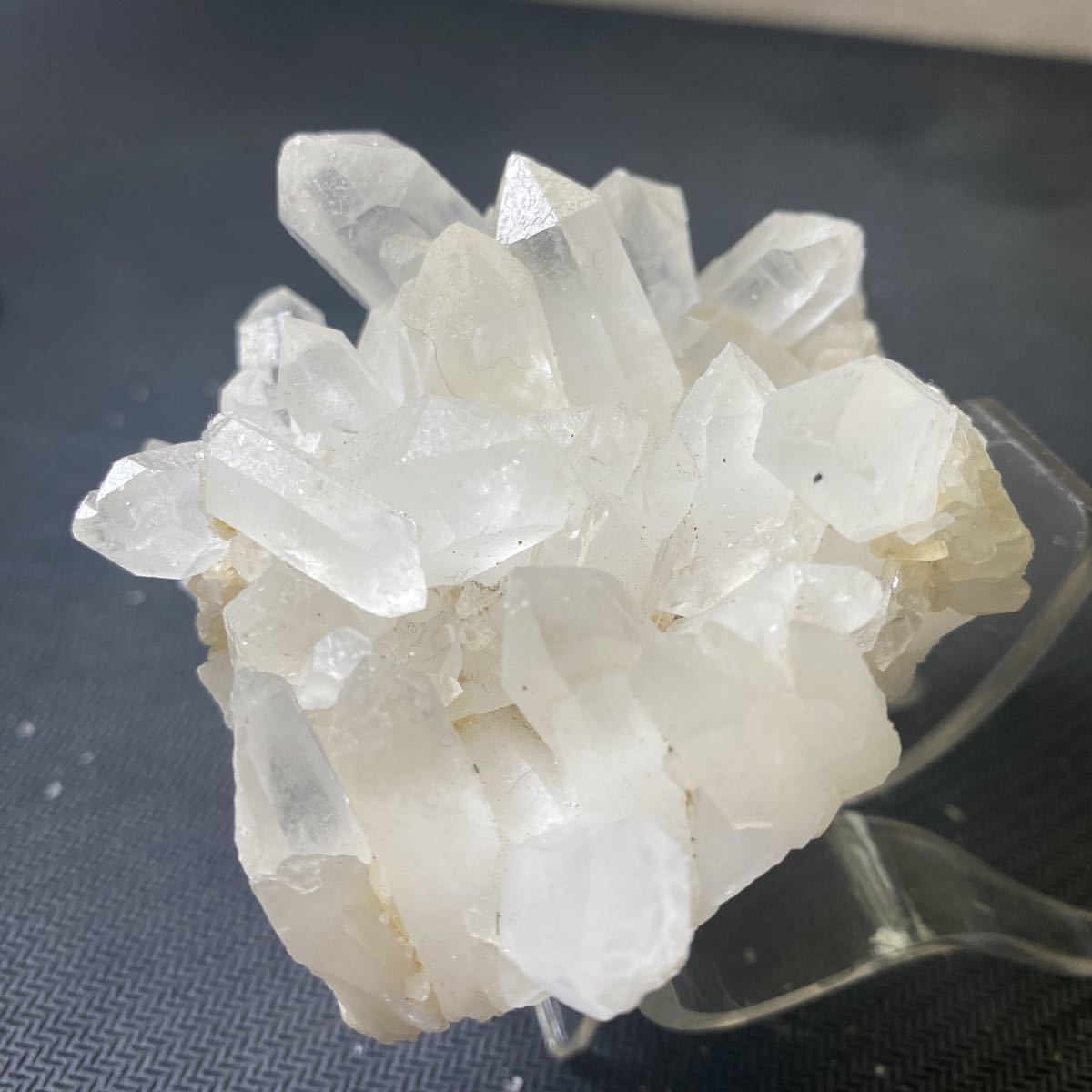 純天然無酸ブラジル産白い 水晶クラスター (幸運水晶原石 | www