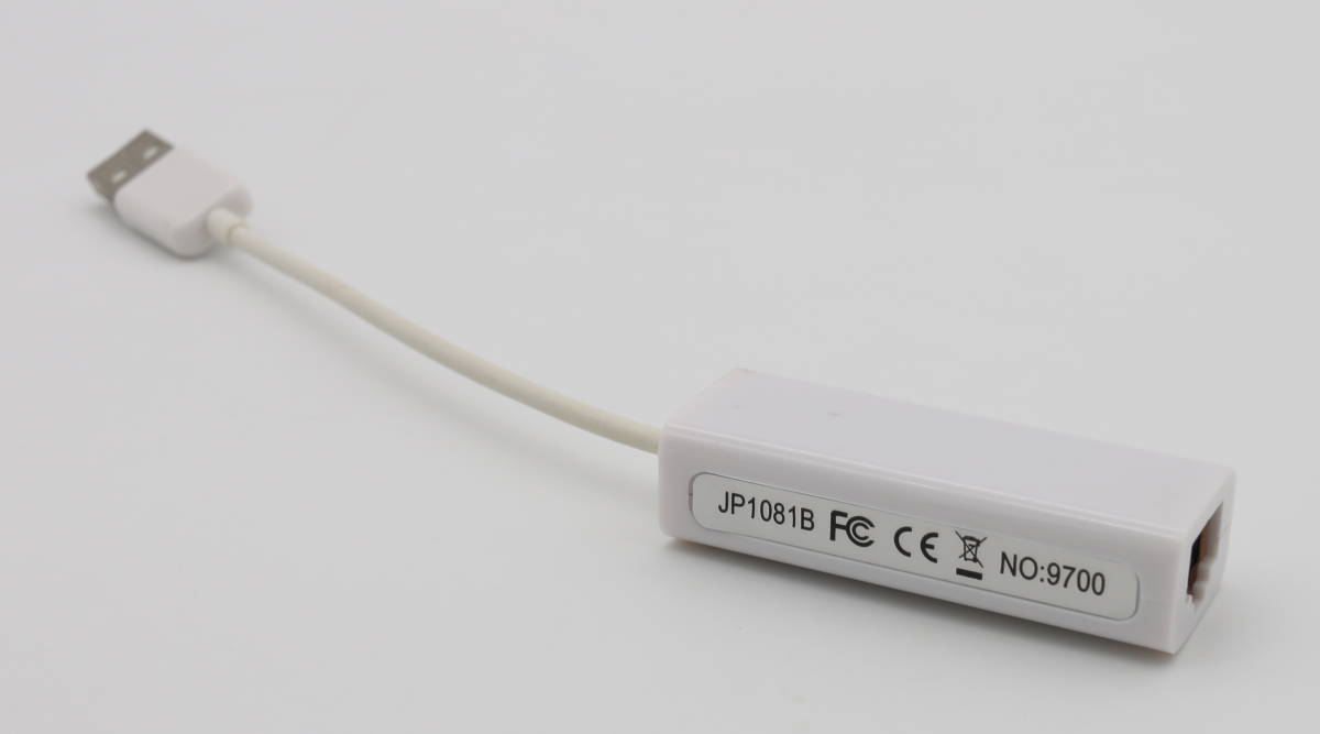 USB2.0 Type-A to LAN 変換アダプタ USB2.0 Fast Ethernet Adapter 動作未確認_画像2