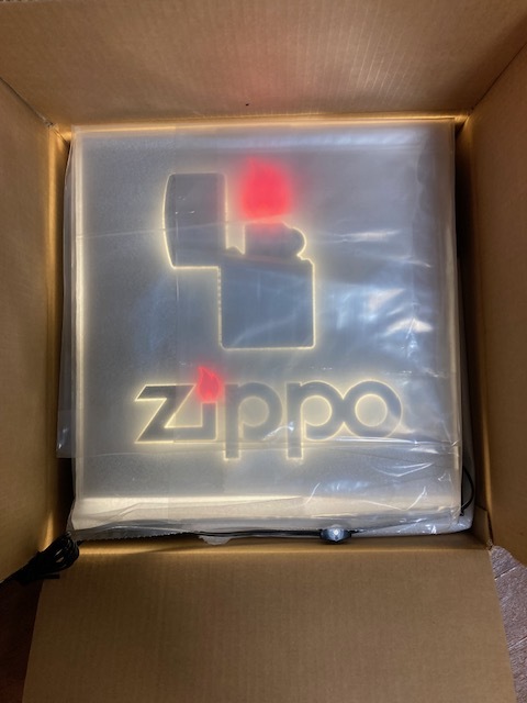 zippo 店舗用ライトアップサイン新品未使用品！_画像1