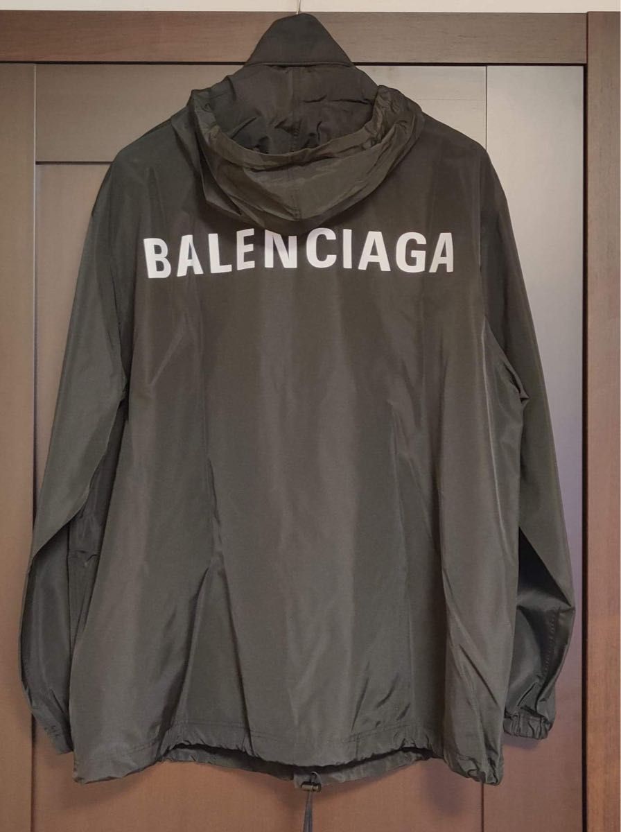 【新品】BALENCIAGA ウインドブレーカー レインコート ロゴ