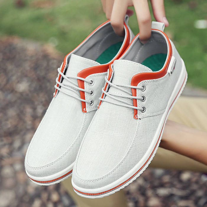 [ stock processing ] driving shoes casual men's shoes low cut deck shoes walking shoes xe0351 gray 28.5cm