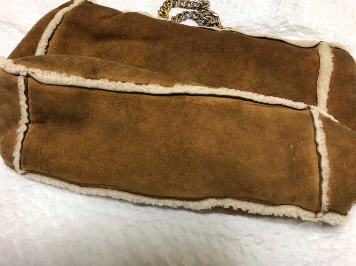 CHANEL シャネル ムートン トート バッグ チェーン