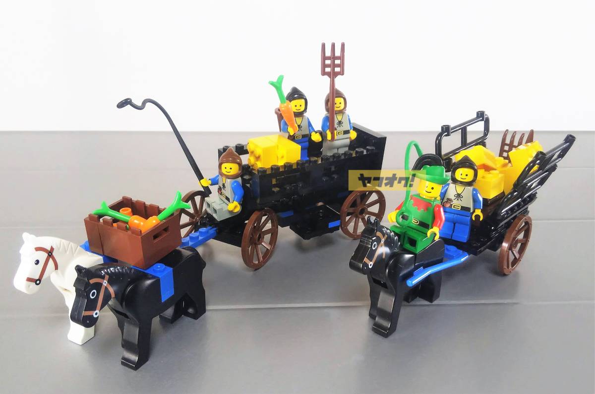 レゴ LEGO 1974 密ゆ団の馬車 Smuggler´s Hayride　アイデアブック250の荷馬車 農夫 ペザント 農民 森の人 人参 鍬 ほっかむり ミニフィグのサムネイル
