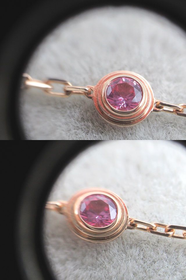 上品なスタイル Cartier ◇美品 カルティエ 1P◇ ピンクサファイア
