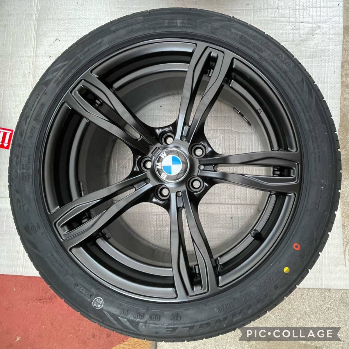 新品 タイヤホイール 4本セット 18インチ BMW 5シリーズ 6シリーズ X3 F10 F11 F12 F13 E83 タイヤ付き245/45R18 245/45R18 _画像6