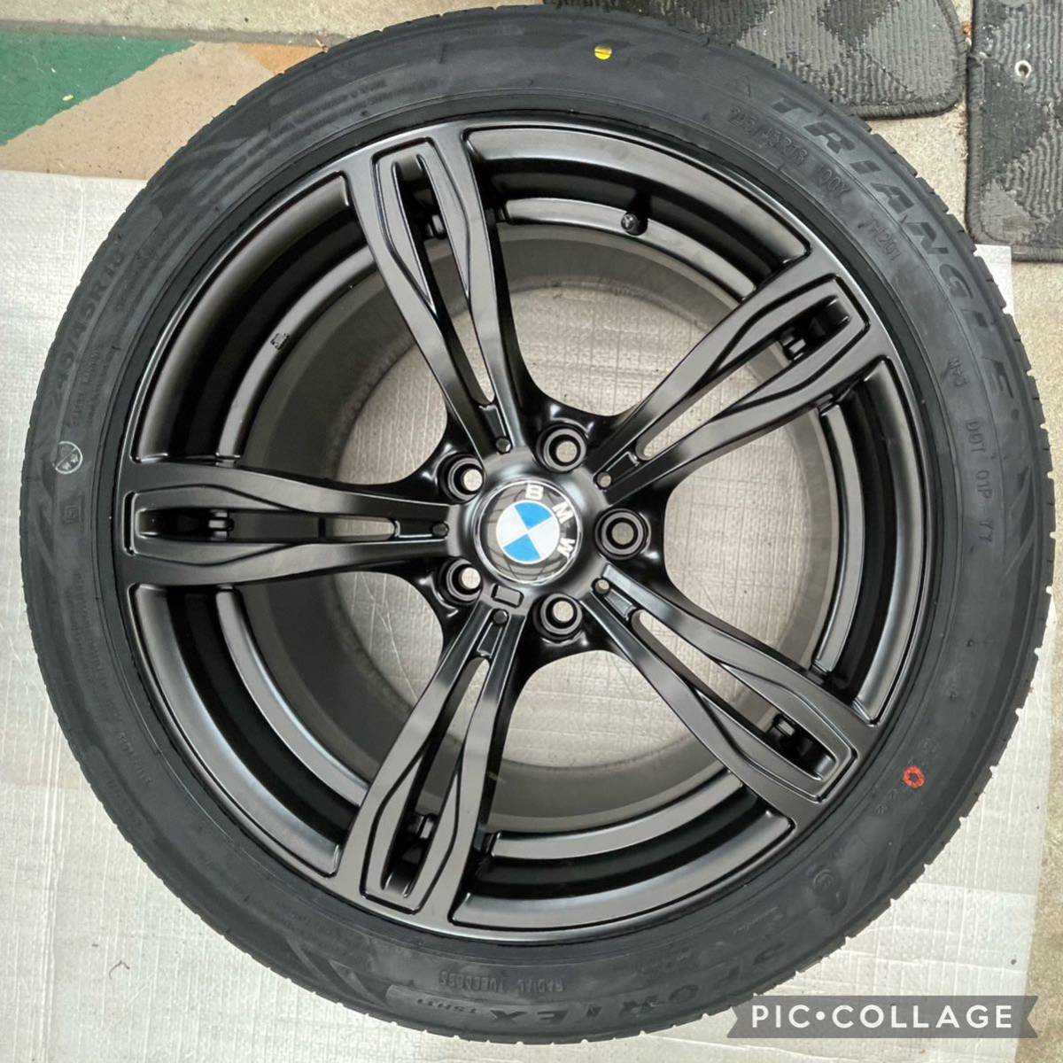 新品 タイヤホイール 4本セット 18インチ BMW 5シリーズ 6シリーズ X3 F10 F11 F12 F13 E83 タイヤ付き245/45R18 245/45R18 _画像9