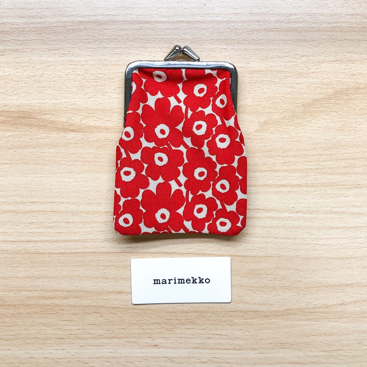 マリメッコ Marimekko がま口 ポーチ 小銭入れ - ファッション小物