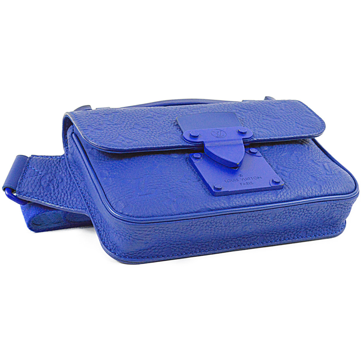  Louis * Vuitton прекрасный товар S блокировка sling сумка голубой toliyon кожа мужской сумка "body" плечо M58486 LOUIS VUITTON
