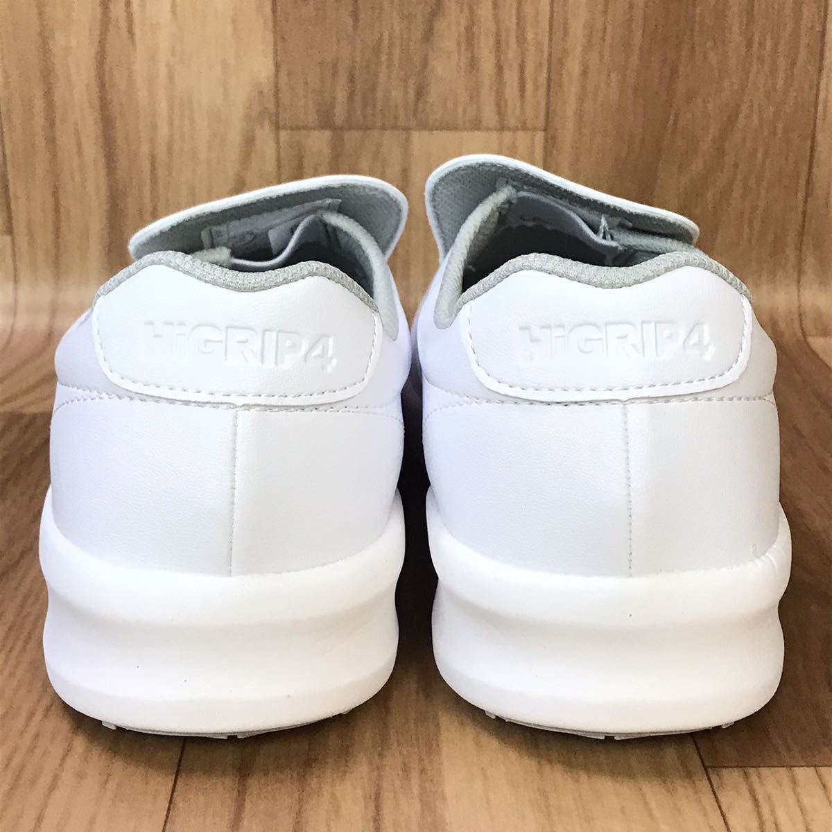  free shipping / unused / green safety wide resin . core super enduring slide work shoes HigRIP 4TH high grip NHF-600 white 27.5cm/ high grip sole safety shoes 